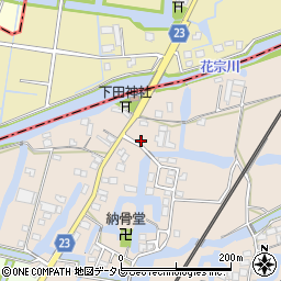 福岡県柳川市蒲生1118周辺の地図