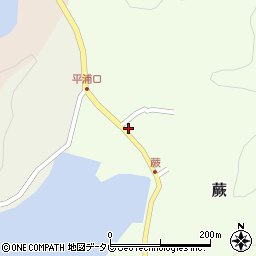 愛媛県宇和島市蕨472周辺の地図