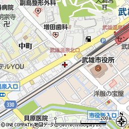 タイムズカー武雄温泉駅前店周辺の地図