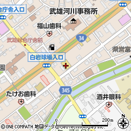 ユニクロ武雄店周辺の地図