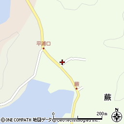 愛媛県宇和島市蕨766周辺の地図