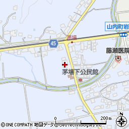 佐賀県農業協同組合山内支所山内資材店舗周辺の地図