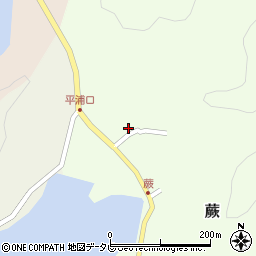 愛媛県宇和島市蕨760周辺の地図