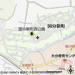 大分県大分市国分新町17-9周辺の地図