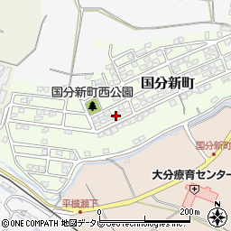 大分県大分市国分新町17-10周辺の地図