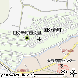 大分県大分市国分新町17-12周辺の地図