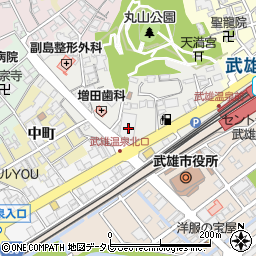 佐賀銀行武雄支店周辺の地図