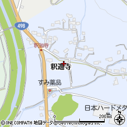 佐賀県武雄市釈迦寺9396周辺の地図