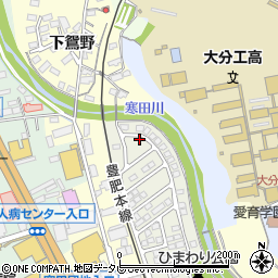 大分県大分市サンシャインしきど3-3周辺の地図