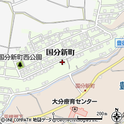 大分県大分市国分新町19-2周辺の地図