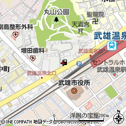 ＥＮＥＯＳ武雄温泉駅前ＳＳ周辺の地図