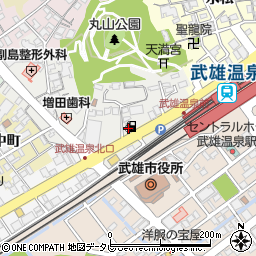 カースタレンタカー武雄温泉駅前店周辺の地図