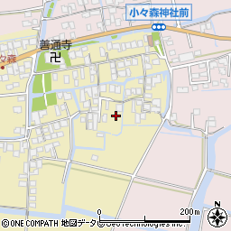 佐賀県佐賀市川副町大字小々森1171-1周辺の地図