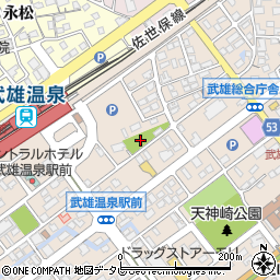 武雄東児童遊園周辺の地図