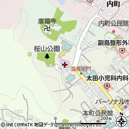 武雄温泉周辺の地図