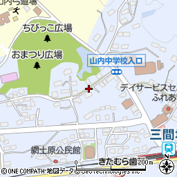 佐賀県武雄市山内町大字三間坂周辺の地図