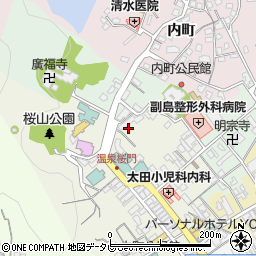 武雄温泉花月周辺の地図