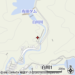 佐賀県有田町（西松浦郡）白川周辺の地図