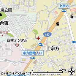 大分県大分市上宗方1080周辺の地図