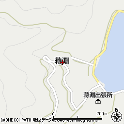 愛媛県宇和島市蒋淵周辺の地図