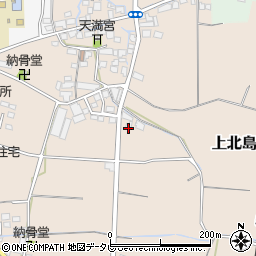 福岡県筑後市上北島484-1周辺の地図