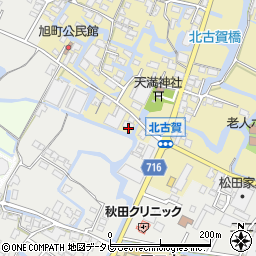 福岡県大川市北古賀102周辺の地図