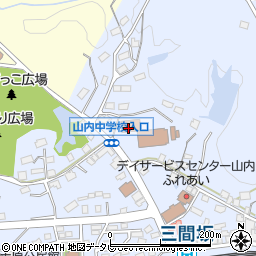 武雄市商工会　山内事務所周辺の地図