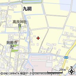 福岡県大川市九網周辺の地図