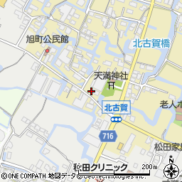 福岡県大川市北古賀101周辺の地図