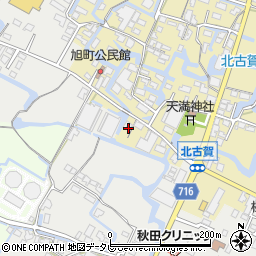 福岡県大川市北古賀110周辺の地図