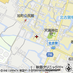 福岡県大川市北古賀111周辺の地図