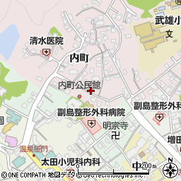 佐賀県武雄市内町7601-1周辺の地図