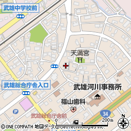 株式会社トップコンサルタント　武雄支店周辺の地図