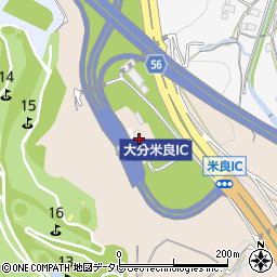 西日本高速道路株式会社　大分米良料金所周辺の地図
