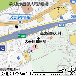 宮崎西周辺の地図