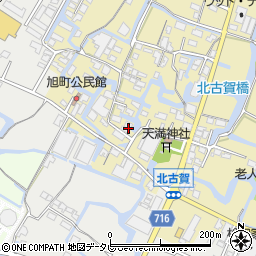 福岡県大川市北古賀119周辺の地図