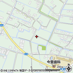 福岡県大川市大野島周辺の地図