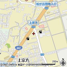 大分県大分市上宗方517周辺の地図