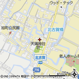 福岡県大川市北古賀31周辺の地図