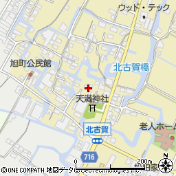 福岡県大川市北古賀92周辺の地図