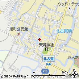福岡県大川市北古賀88周辺の地図