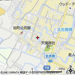 福岡県大川市北古賀121周辺の地図