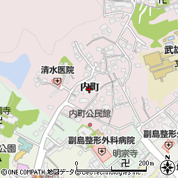 佐賀県武雄市内町7516周辺の地図
