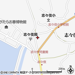 平戸市役所　志々伎ふれあい会館周辺の地図