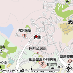 佐賀県武雄市内町7516-6周辺の地図