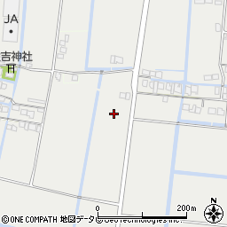 佐賀県佐賀市東与賀町大字田中周辺の地図
