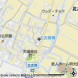 福岡県大川市北古賀46周辺の地図