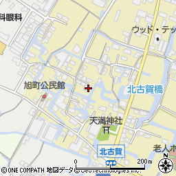 福岡県大川市北古賀154周辺の地図