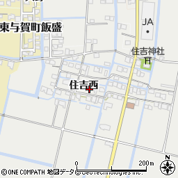 佐賀県佐賀市住吉西周辺の地図