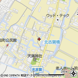 福岡県大川市北古賀69周辺の地図